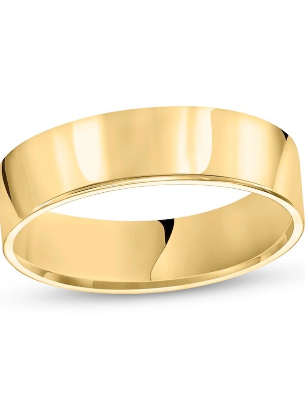 14K Classic Polished Gold Wedding Band Size 11.5